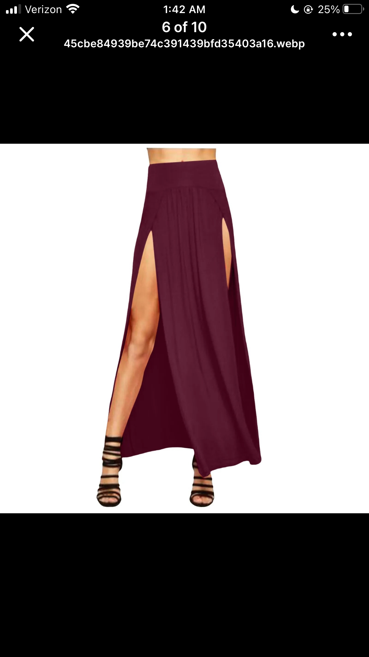 Skirts for Women Double Split Maxi Plain Slit 4 22 Short Leather Skirt