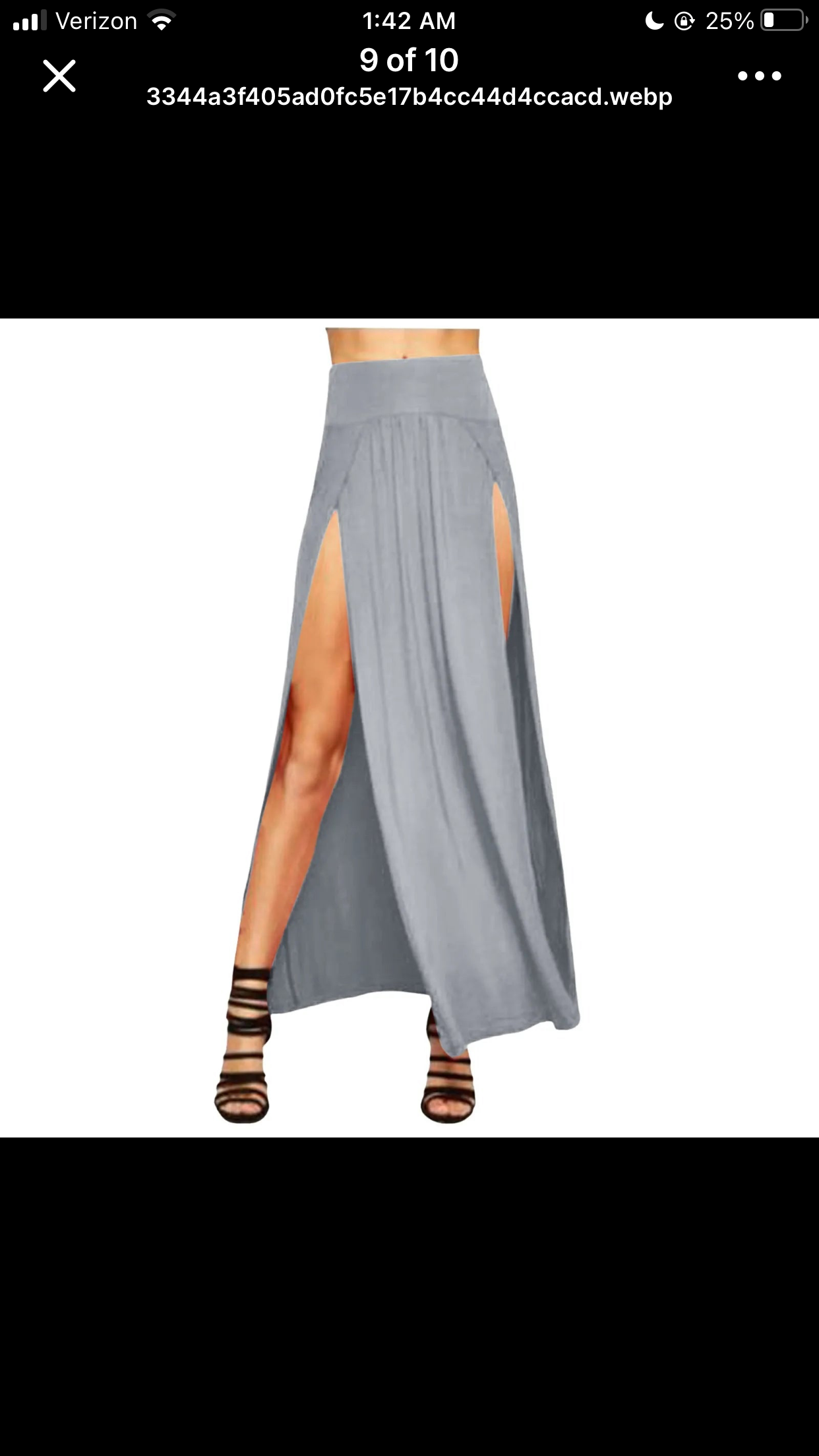 Skirts for Women Double Split Maxi Plain Slit 4 22 Short Leather Skirt